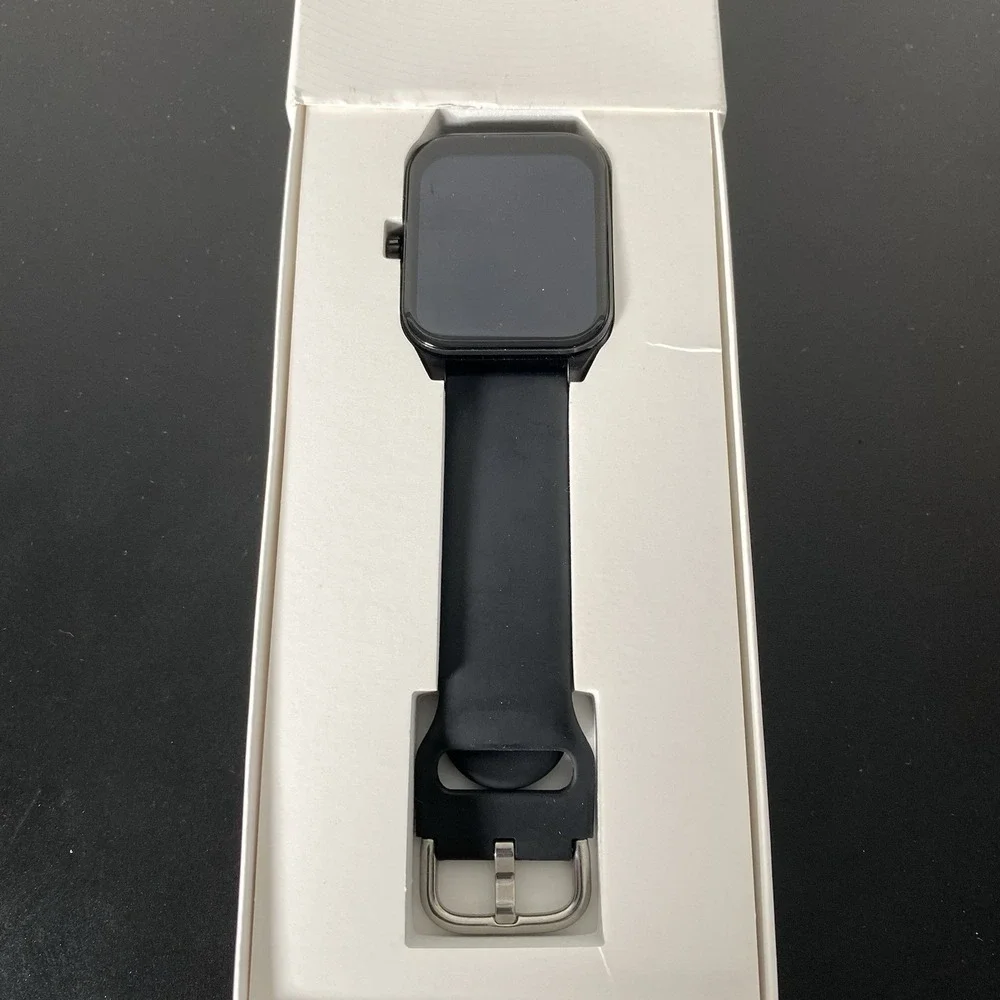 Fit Fitness Tracker/Smart Watch Black For iPhone Or Android
